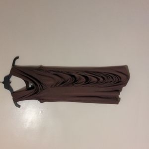 AXARA Paris chocolate brown dress size  small